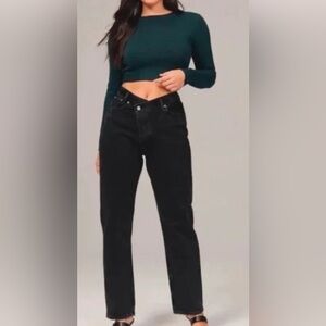Abercrombie & Fitch Women's High Rise Black Jeans